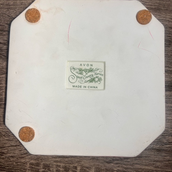 Vintage Rustic Country Decor Avon Country Harvest Hot Plate Collection from 2003 - Picture 5 of 7